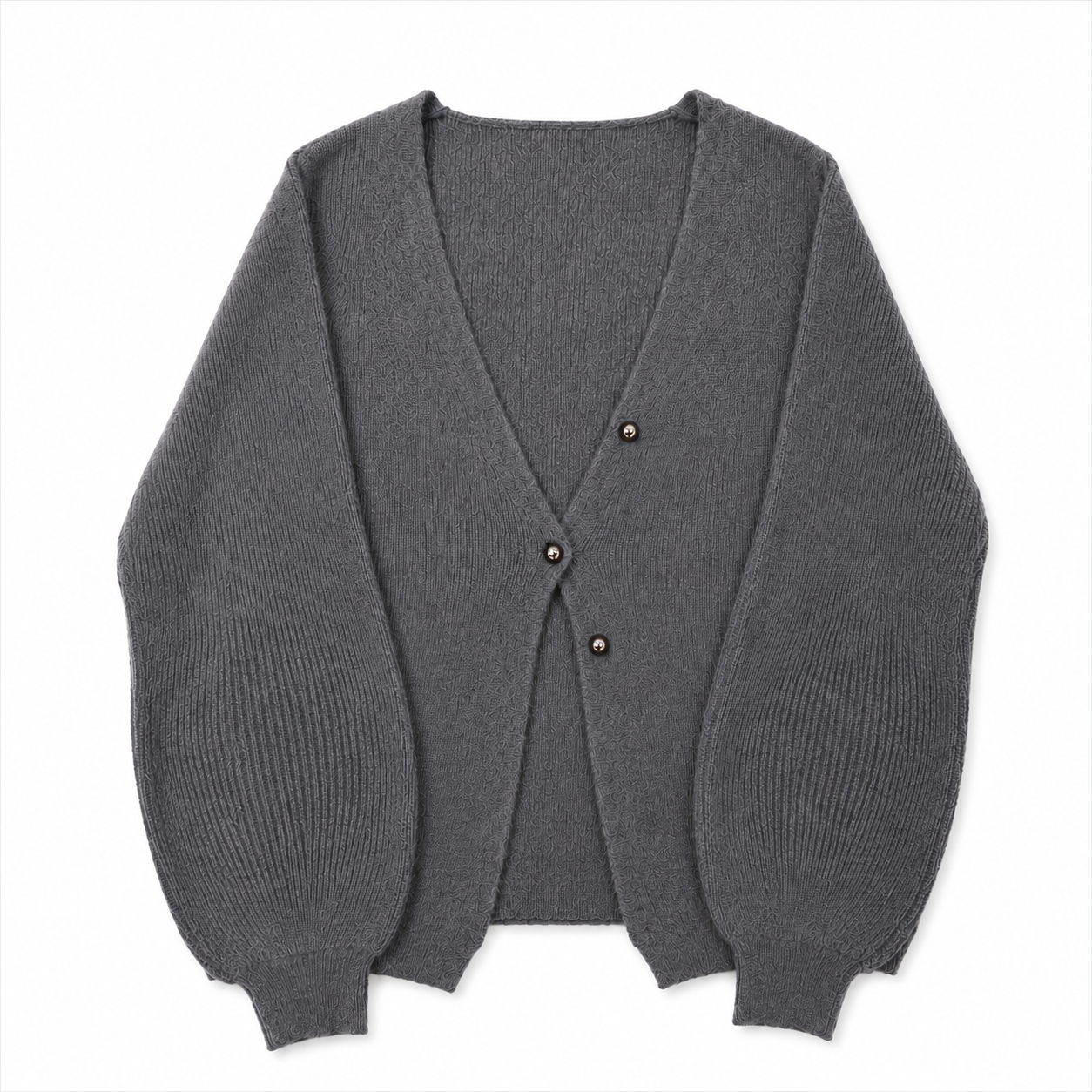 Cashmere Balloon Sleeve Cardigan