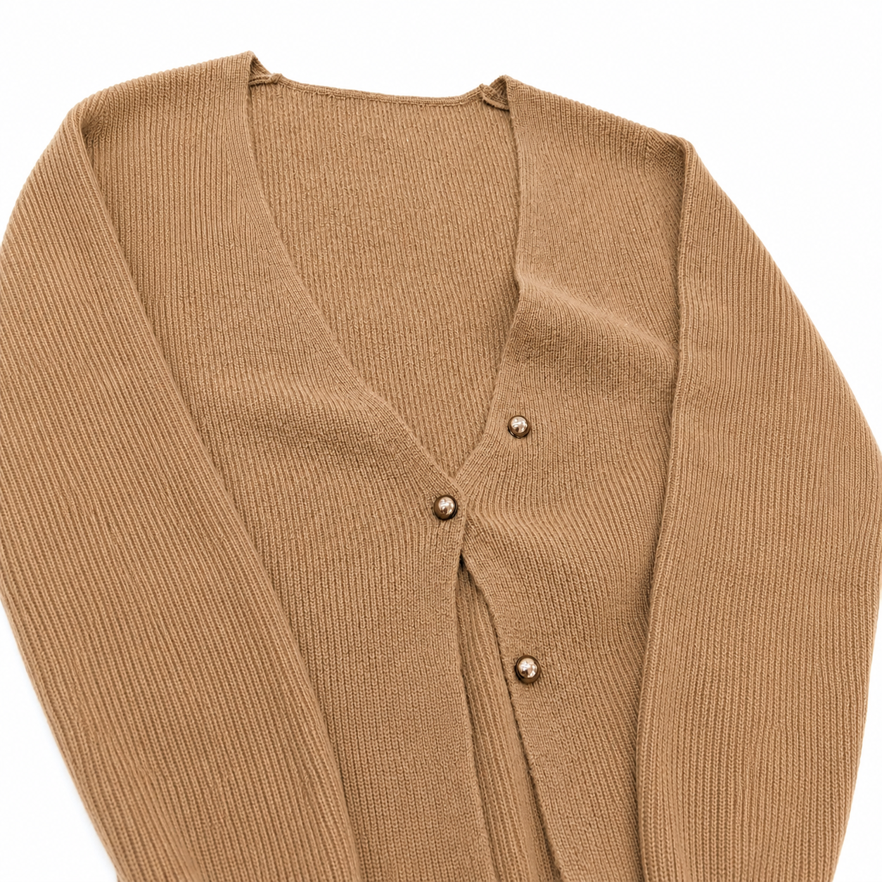 Cashmere Balloon Sleeve Cardigan