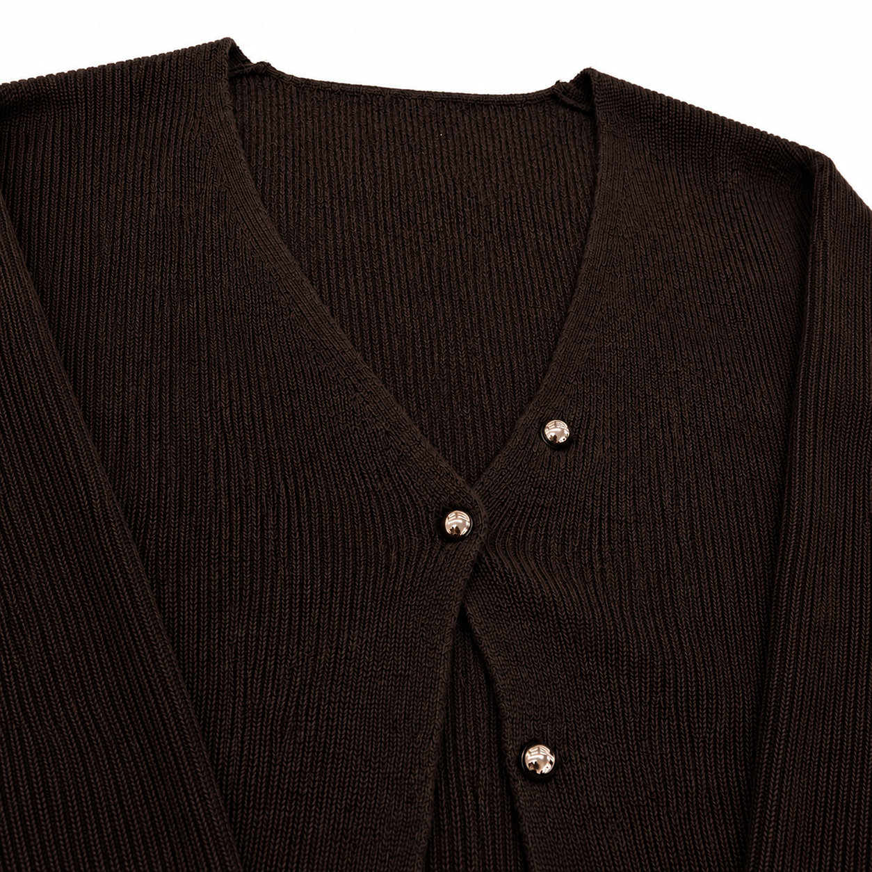 Cashmere Balloon Sleeve Cardigan