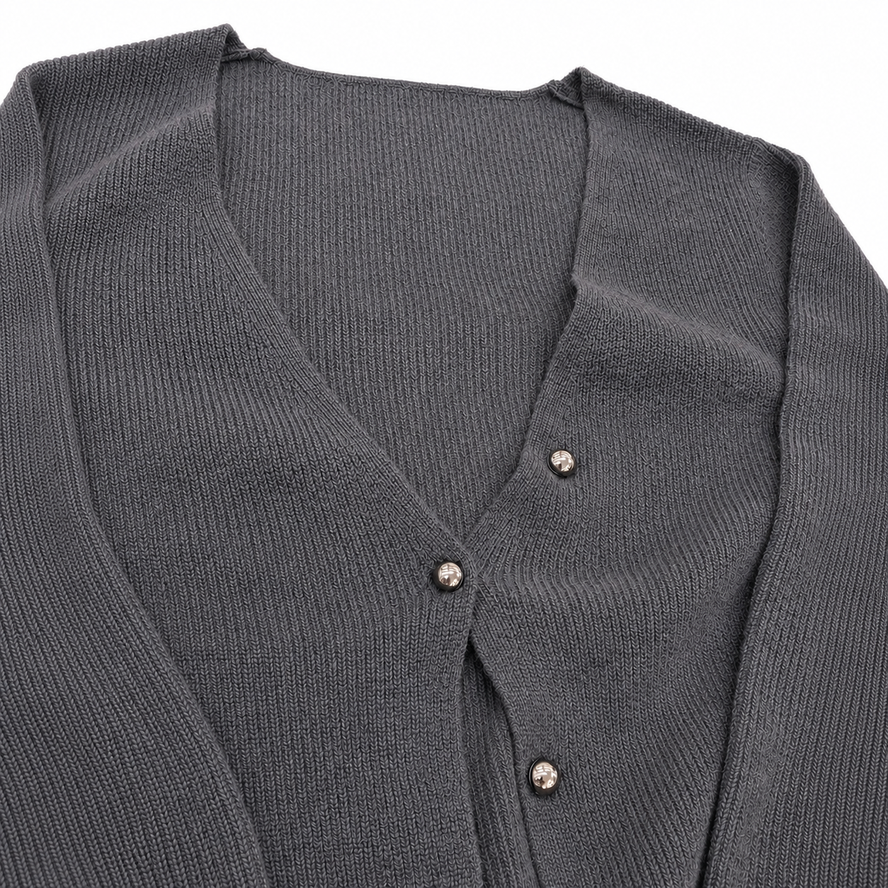 Cashmere Balloon Sleeve Cardigan